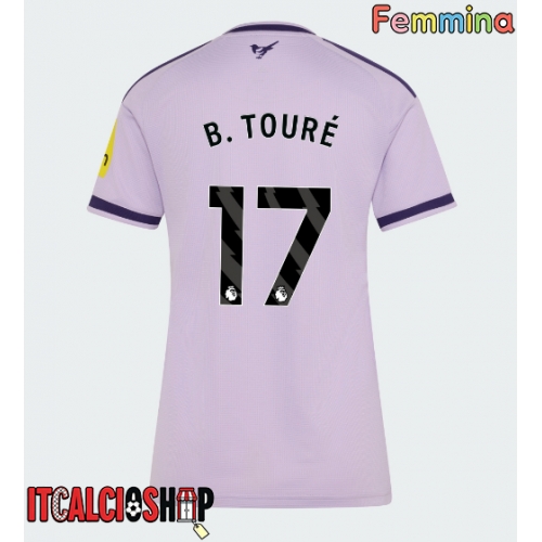 Newcastle United Bazoumana Toure #17 Terza Maglia Femmina 2026-27 Manica Corta